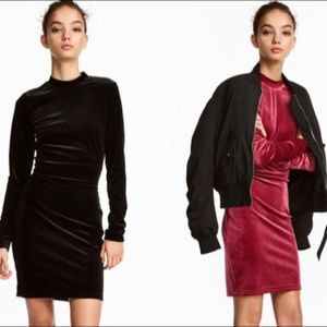 Dusty Pink Velvet Dress